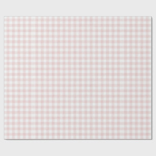 Pink Gingham Mädchenparty Geschenkpapier