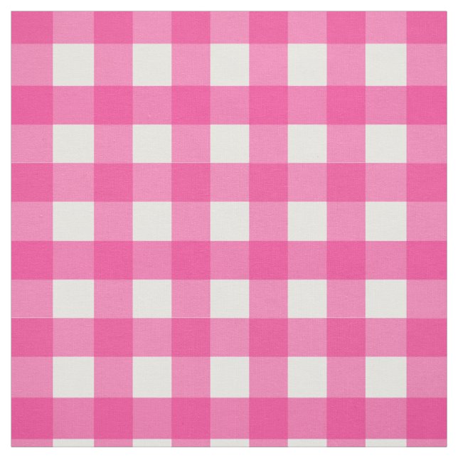 Pink Gingham Mini Karo Stoff (Muster)