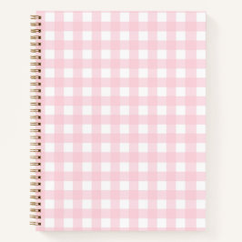 Pink Gingham Notizbuch