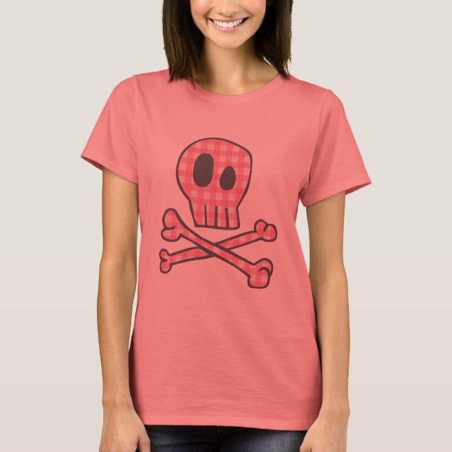 Pink Gingham Pirate T-Shirt (Vorderseite)