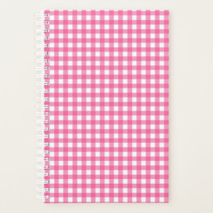Pink Gingham Planner Planer