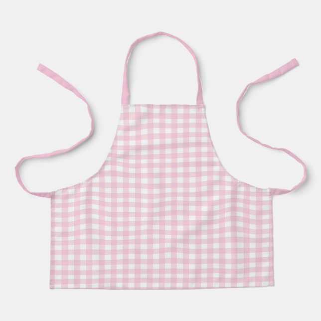 Pink Gingham Schürze (Vorderseite)
