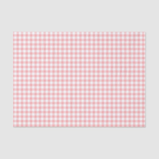 Pink Gingham Seidenpapier (Vorderseite)