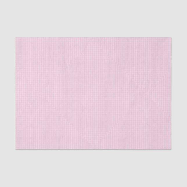 Pink Gingham Seidenpapier (Vorderseite)