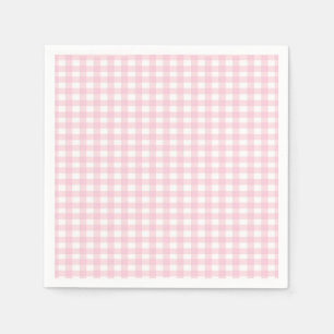 Pink Gingham Serviette