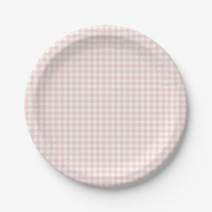 Pink Gingham Spring Birthday Party Pappteller