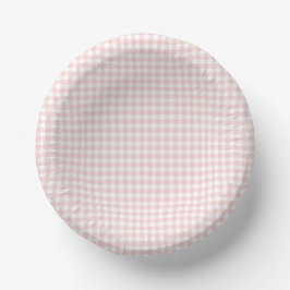 Pink Gingham Spring Birthday Party Pappteller