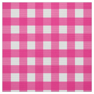 Pink Gingham Stoff
