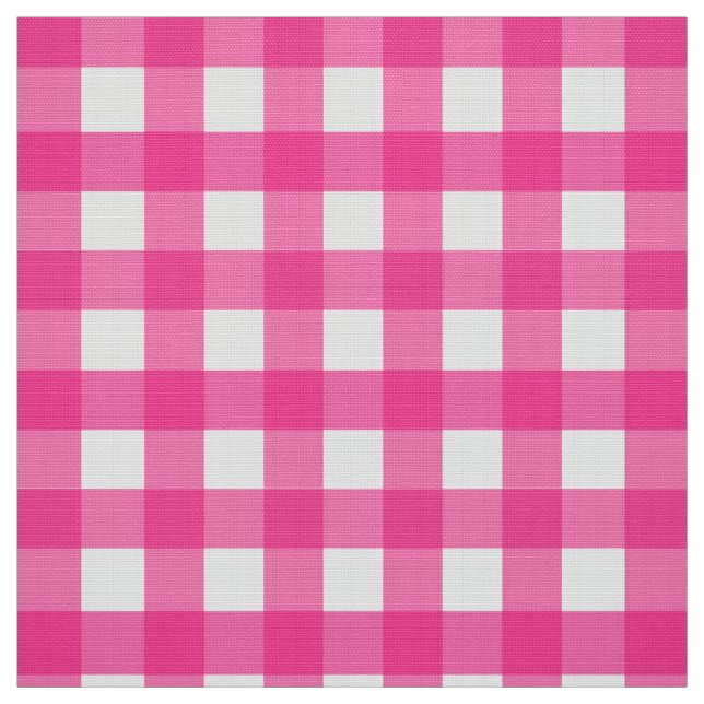 Pink Gingham Stoff (Muster)