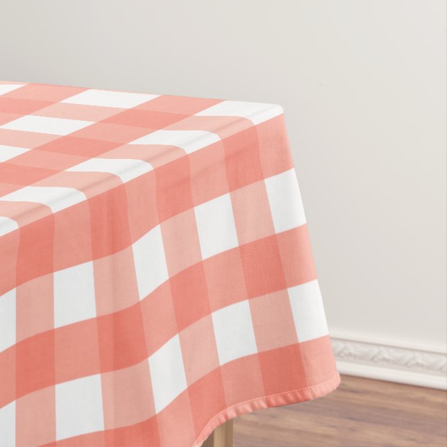 Pink Gingham Tischdecke (Beispiel)