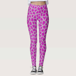 Pink Giraffe Leggings
