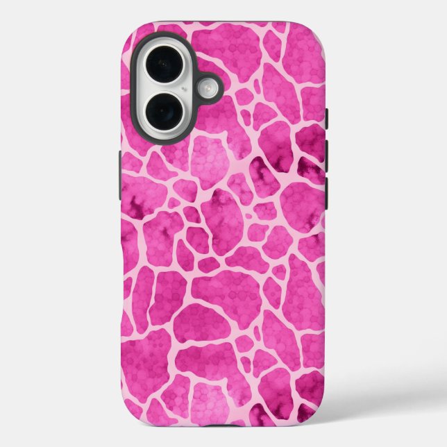 Pink Giraffe Skin Acid Wash Muster Case-Mate iPhone Hülle (Rückseite)