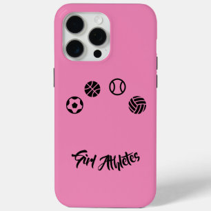 Pink Girl Athletinnen iPhone Case