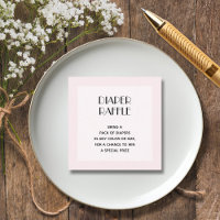 Pink Girl Baby Dusche Windeln Raffel