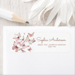 Pink Girl Butterfly Babydusche