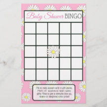 Pink girl Daisy Themed Baby Duschspiele