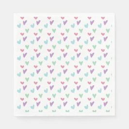 Pink Girl Dinosaur Geburtstagsparty Napkins Serviette
