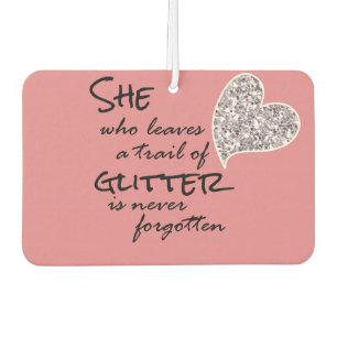 Pink Girl Glitzer Zitat Autolufterfrischer