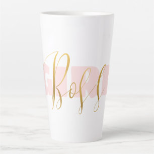 Pink Girl Gold Boss Milchtasse