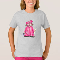 Pink Girl Graduate Child Personalisierter Abschlus