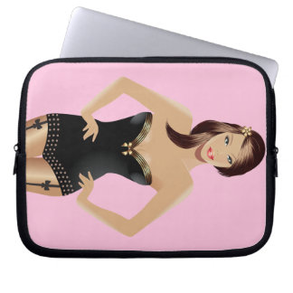 Pink Girl Laptop Case