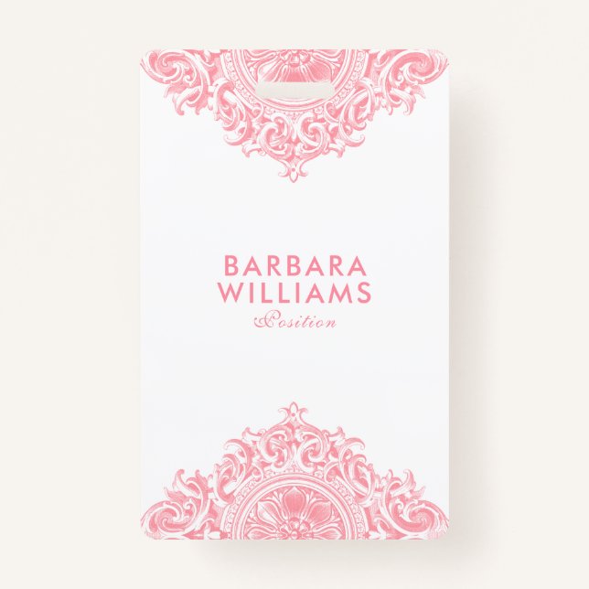 Pink Girly Ausweis (Vorderseite)