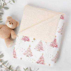 Pink Girly Christmas Tree Sherpadecke