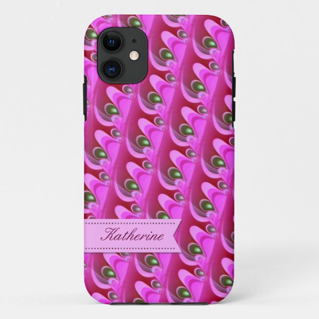 Pink Girly Dreams Pattern Case-Mate iPhone Hülle (Rückseite)