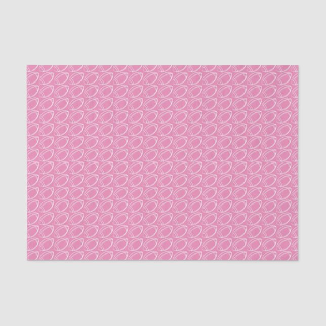 Pink Girly Football Seidenpapier (Vorderseite)