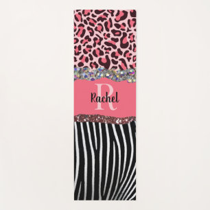 Pink Girly Glitz Glam Bling Glitzer Hübsch einziga Yogamatte