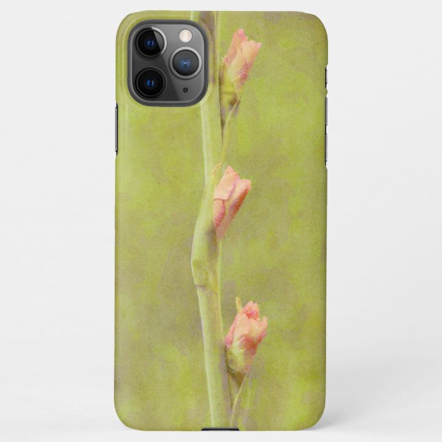 Pink Gladiolus Blume Bud Art Phone Case iPhone Hülle (Rückseite)