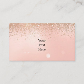 Pink Glam Beauty Business Card Visitenkarte