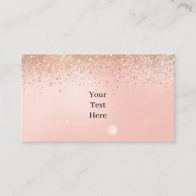 Pink Glam Beauty Business Card Visitenkarte (Vorderseite)