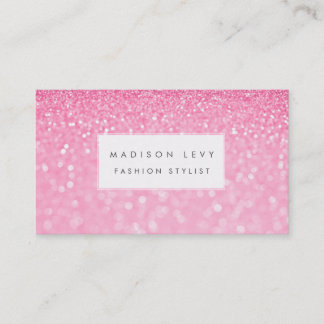 Pink Glam Glitzer Glamour Fashion Stylist Visitenkarte