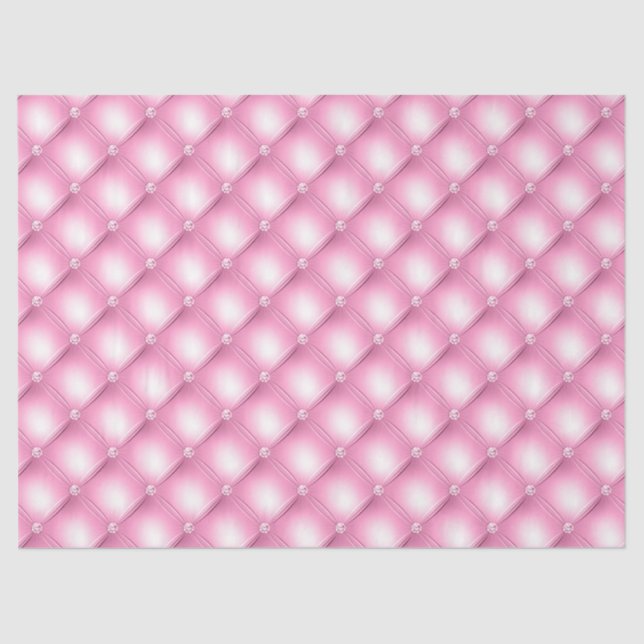 Pink Glam Honeycomb Serie Design #12 Seidenpapier (Vorderseite)