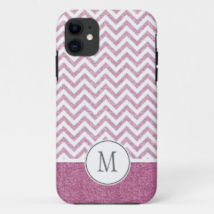 Pink Glam Imitate Glitzer Zickzack Case-Mate iPhone Hülle