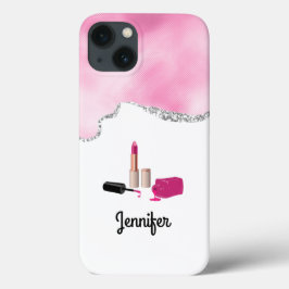 Pink Glam Lipstick & Nail Polnische Schönheit Them Case-Mate iPhone Hülle