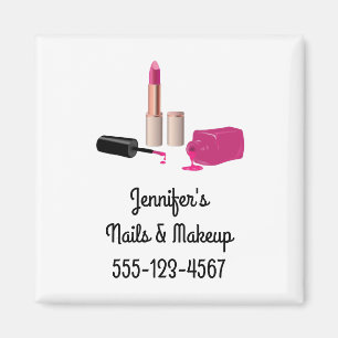 Pink Glam Lipstick & Nail Polnische Schönheit Them Magnet