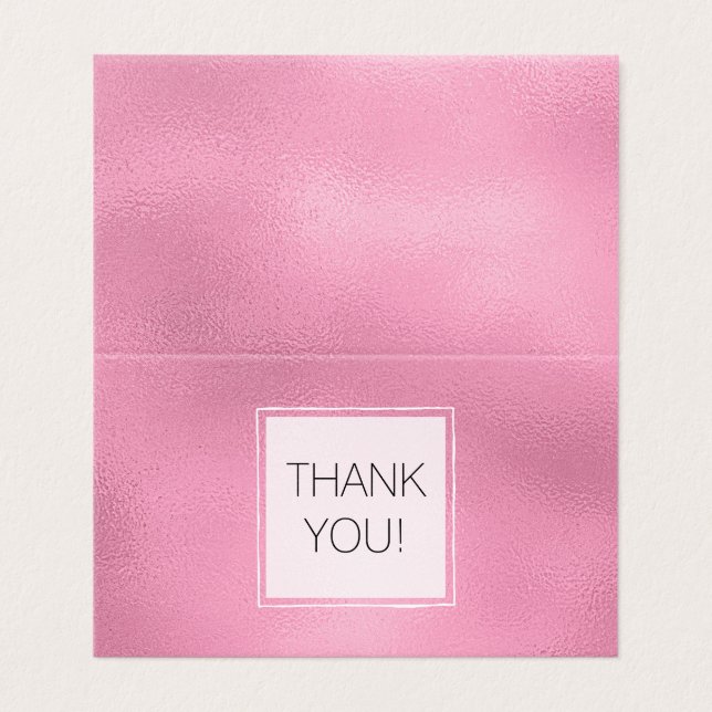 Pink Glam Ombre Vielen Dank (Außenseite Aufgefaltet)