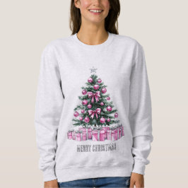 Pink Glam Ornamente Weihnachtsbaum & Geschenke Sweatshirt