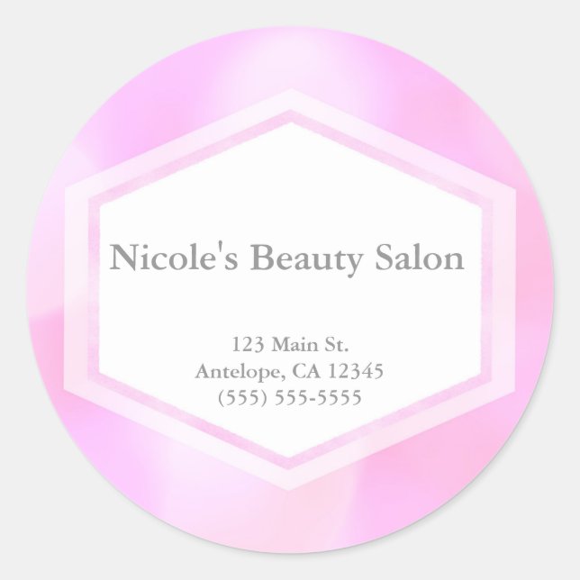 Pink Glamour Lights Bokeh Chic Stickers (Vorderseite)