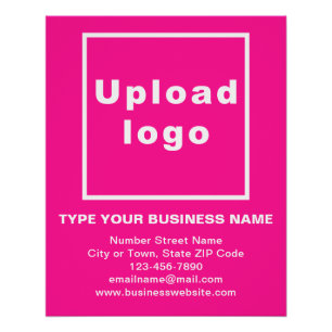 Pink-glänzendes Poster mit Markenbezeichnung