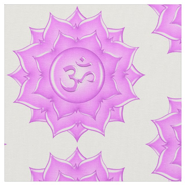 Pink Glass Lotus Blume Muster Stoff (Nahaufnahme)