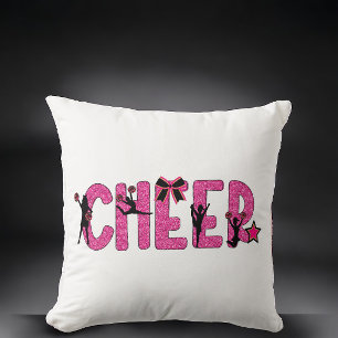Pink Glitter Cheerleader Cheerleader Cheer Kissen