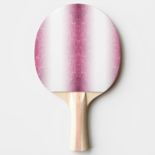 Pink Glitter Funkel Fancy Glamour – Umschlag-Linie Tischtennis Schläger