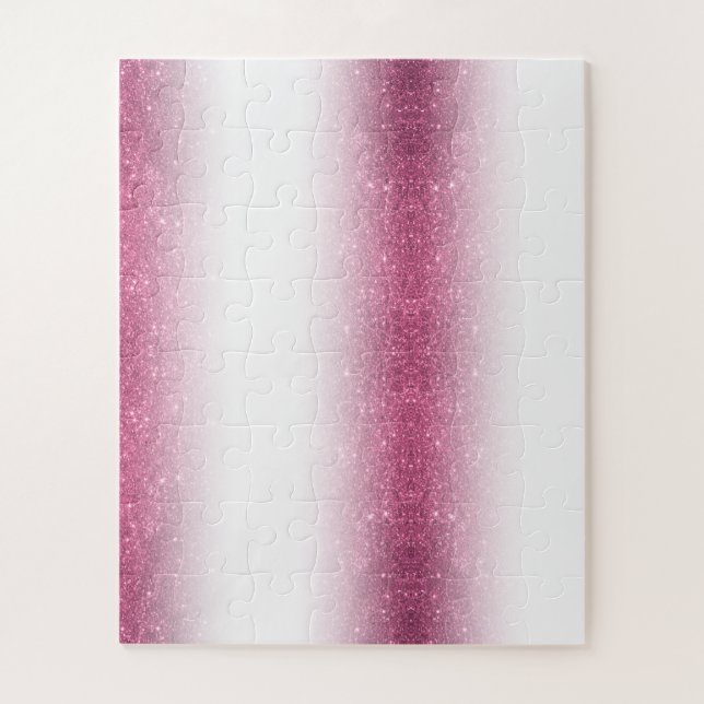 Pink Glitter Funkeln Fancy Glamour – Umschlag-Lini Puzzle (Vertikal)