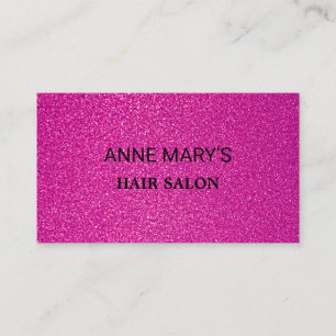 Pink Glitter Lila-Frisör Salon Spa Friseur Visitenkarte