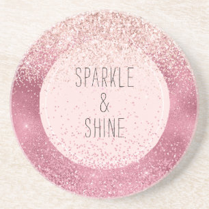 Pink Glitz Getränkeuntersetzer