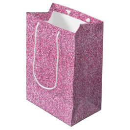 Pink Glitz Glitzer Mittlere Geschenktüte
