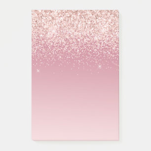 Pink Glitz Glitzer Ombre Post-it Klebezettel